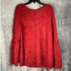 Lauren Conrad Bell Sleeve Boat Neck Sweater Womens XL Cozy Holiday Preppy